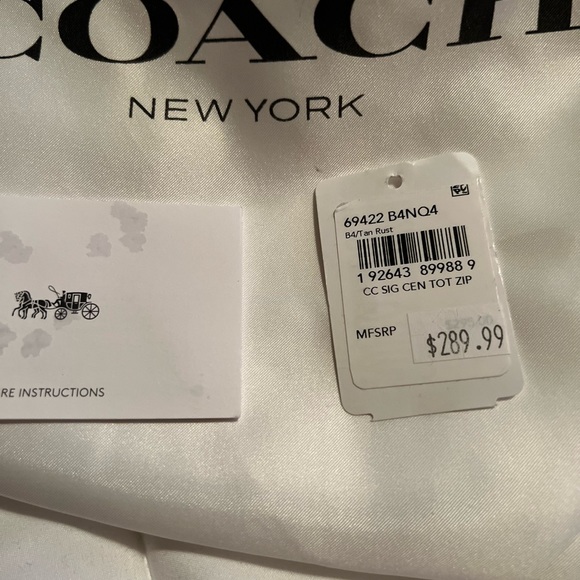 Coach Brown and Tan Tote Bag - Picture 9 of 12